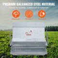 Automatic Chicken Feeder Galvanized Steel Poultry Feeder 25 lb 10 Chickens