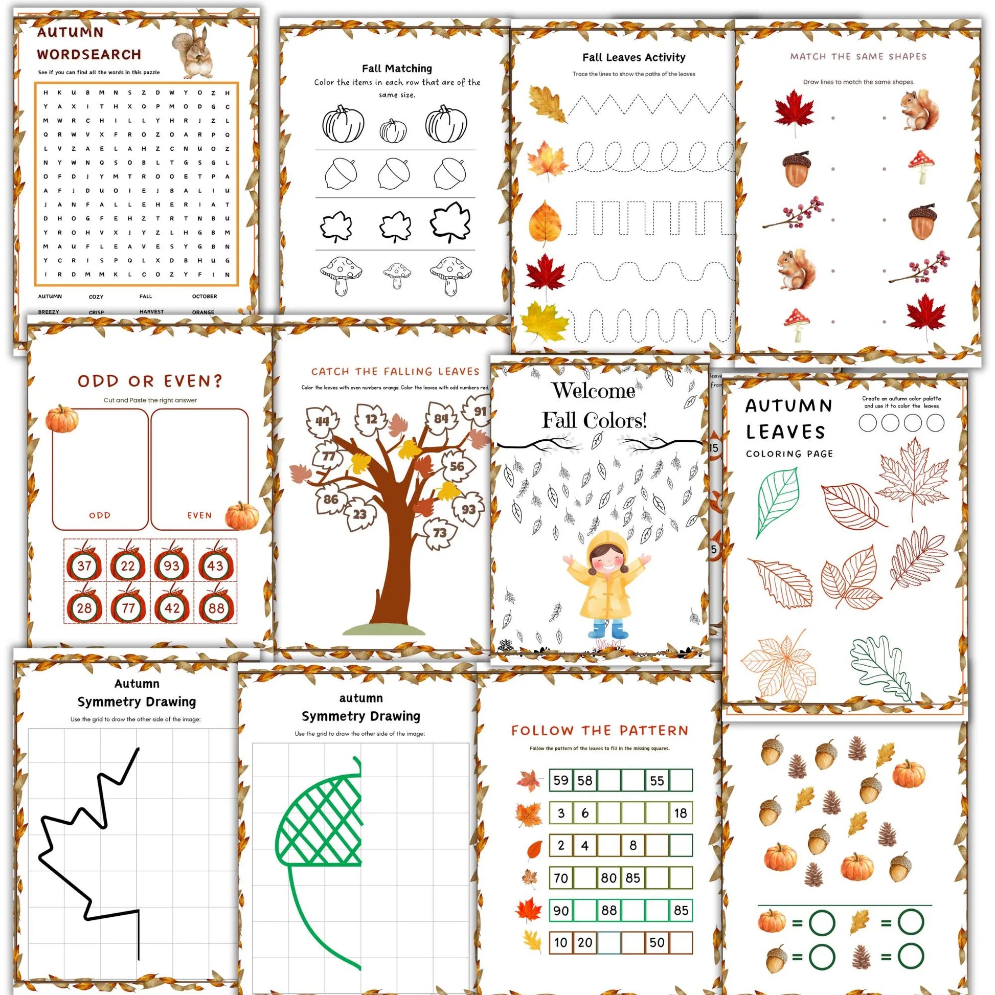 fall unit study, Mushroom unit study, Corn unit study, Fox unit study, Oak  tree cycle, Fall activities, Fall nature study, Montessori fall