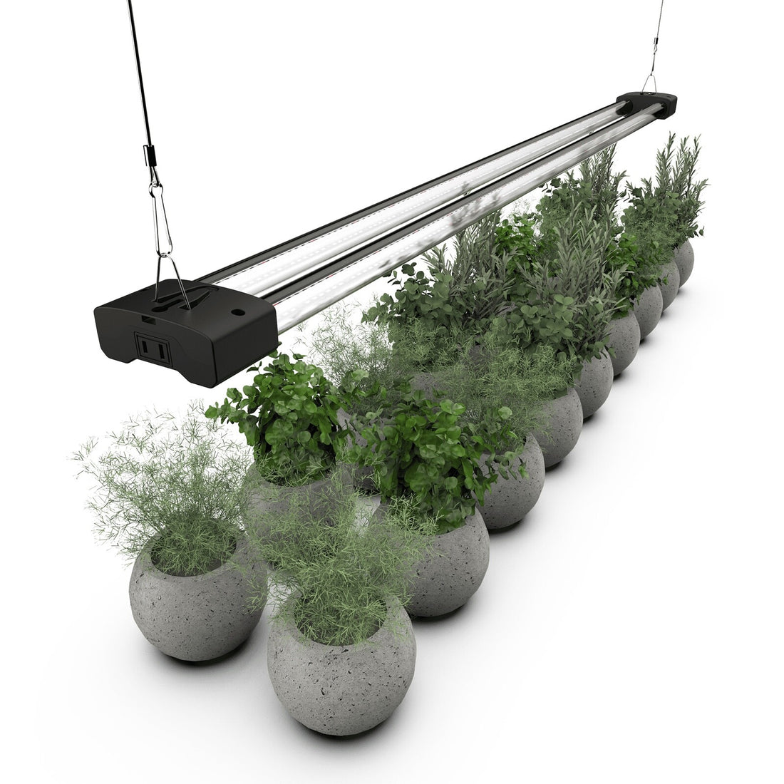 BoostGro LED Plant Grow Light Sunlike Full Spectrum Flower Hydroponics Dual Tube