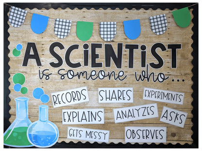Science Bulletin Board, Science Bulletin Decorations, Science Room Decor, Scientific Method Posters, Science Classroom Decor, Door Sign