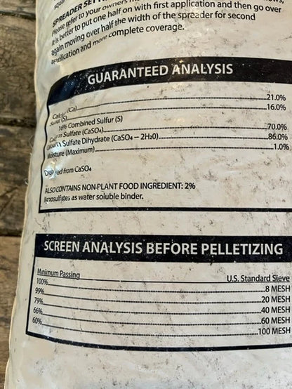 Rapid release Pelletized Gypsum All-natural product - safe for kids and pets