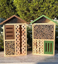 Sunny Pollinator Hotel: Native Bee House, Organic Gardening Gift