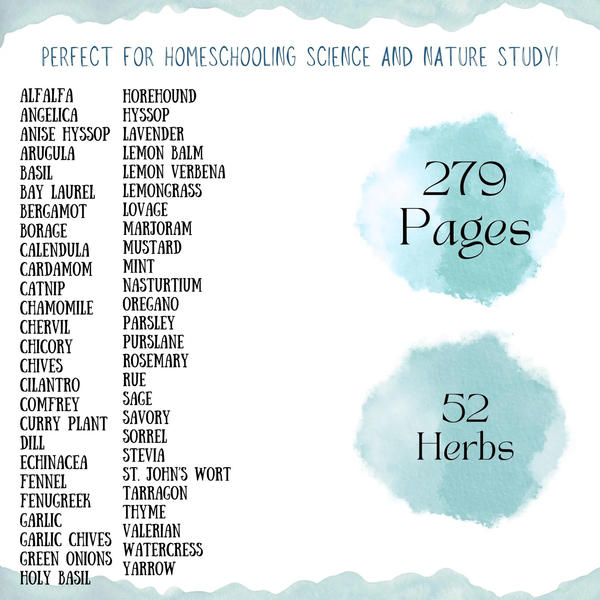HUGE Homeschool Garden Herbs Notebooking Journal 266 Pages Homeschool Nature Botany Mini Unit Study Coloring Pages Flashcards Curriculum