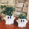 Spectral Serenity: 3D Printed Halloween Ghost Shaped Planter for Enchanting Succulents