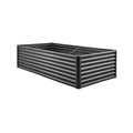 VEVOR Metal Raised Garden Bed Galvanized Planter Box 8x4x2 ft Outdoor Dark Gray