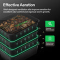 VIVOSUN 5-Tray Worm Composter 13gal/50 L Worm Compost Bin w/ Worm Farm Kit