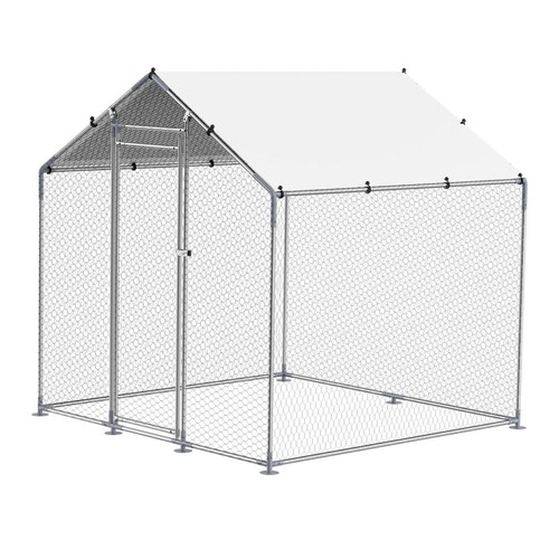 Metal Chicken Coop 6.56x6.56x6.56