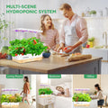 Hydroponics Growing System 12Pods, Indoor Herb Garden with LED Grow Light