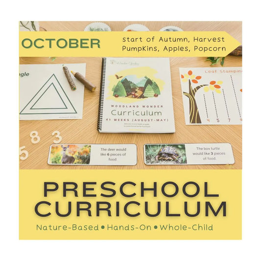 October Preschool Curriculum for Homeschoolers: Secular, Whole-child focus, Hands-on