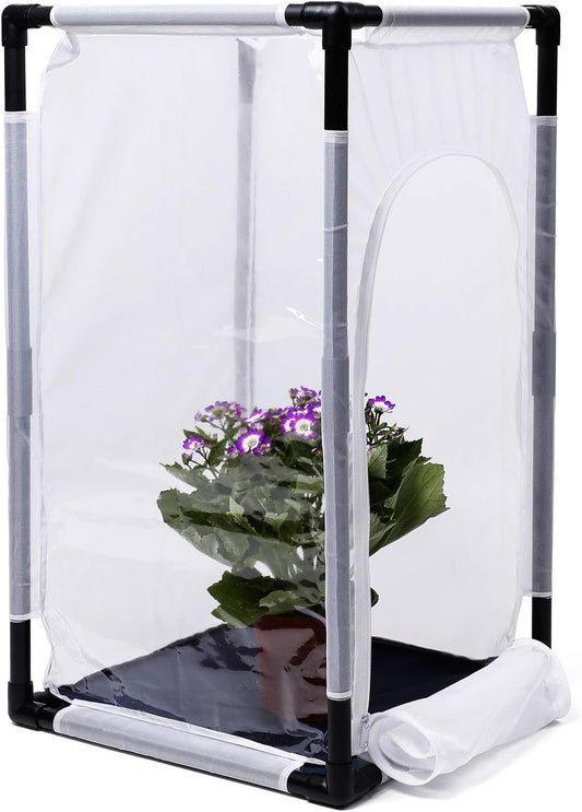 30" Large Monarch Butterfly Habitat Cage, Outdoor Insect Mesh Cage Terrarium 16.5" x 16.5" x 30"