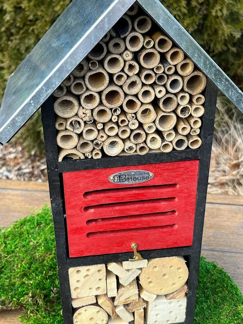 Holiday II Multi-Room Pollinator Hotel: Native Bee & Insect Habitat