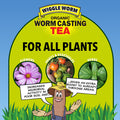 Wiggle Worm Pure Worm Castings Tea Organic Liquid Fertilizer Concentrate, 1 Gal