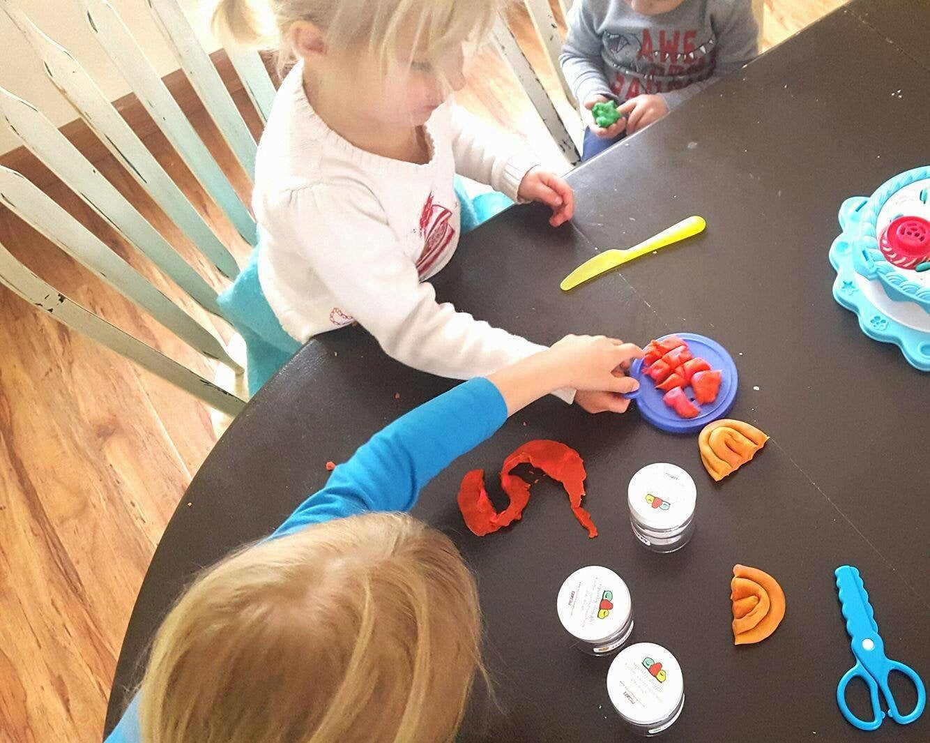 Scented Playdough Jar (4.5 oz), Non-toxic Sensory Dough, Eco-Friendly Christmas Gift for Kids, Stocking Stuffer, Educational Play Kit