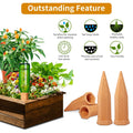 Plant Watering Spikes 12 Pack,Terracotta Plant Watering Spikes Wine Bottle Automatic Plant Waterer for Watering Indoor and Outdoor Plants While on Vacation - Plant Perfect Self-Watering Device