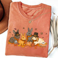 Bunny Fall Comfort Colors Shirt, Bunny Pumpkin Sweatshirt, Bunny Mom Sweatshirt, Rabbit Lovers Shirt, Pumpkin Fall Shirt