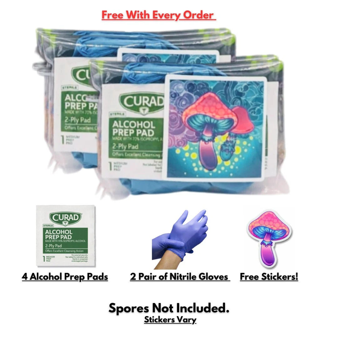Mushroom Growing Kit - Rye Grain Spawn Bags Substrate + Monotub Grow Like Magic