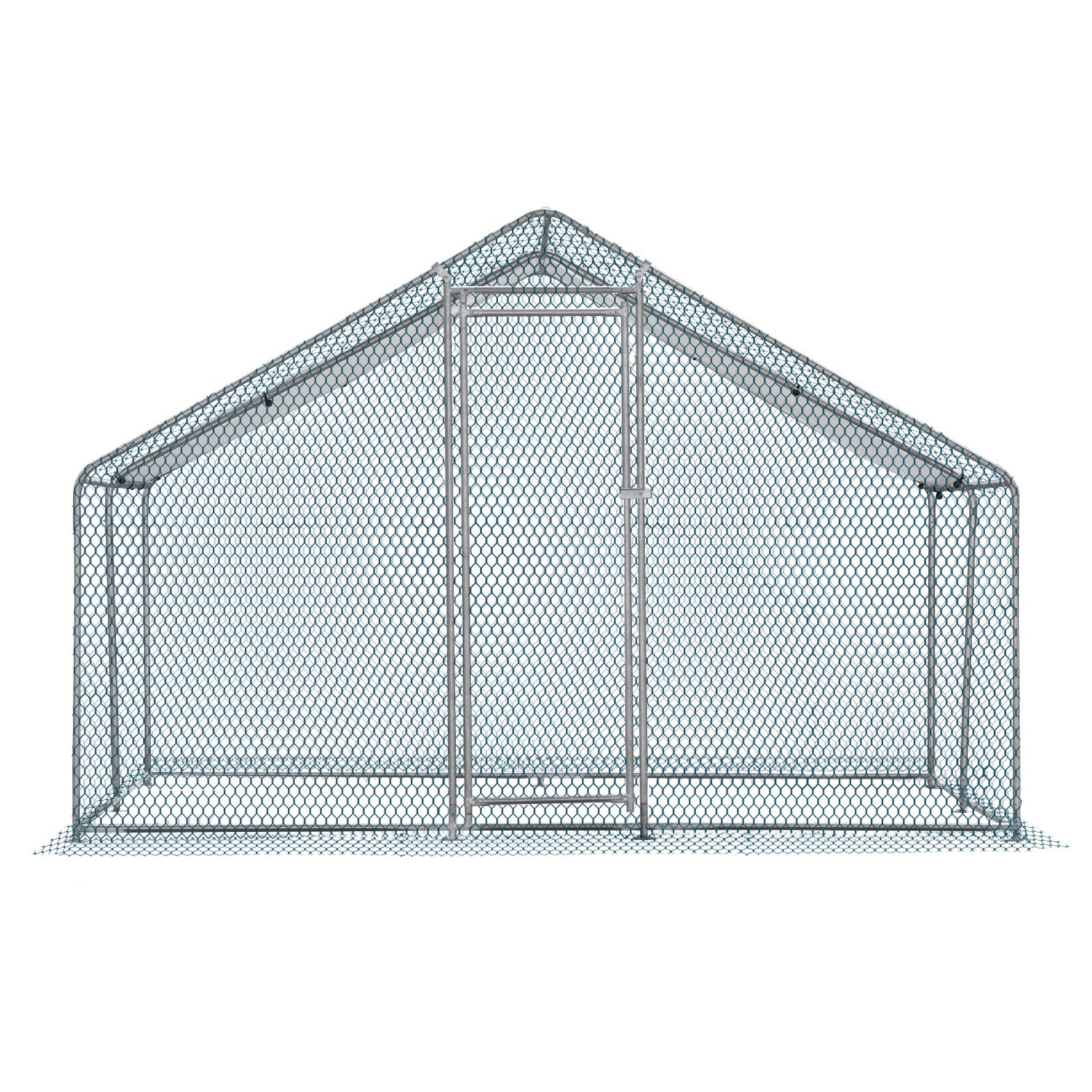 10 x 10FT Metal Walk In Chicken Coop Run Cage Rabbit Hutch Hen House Enclosure