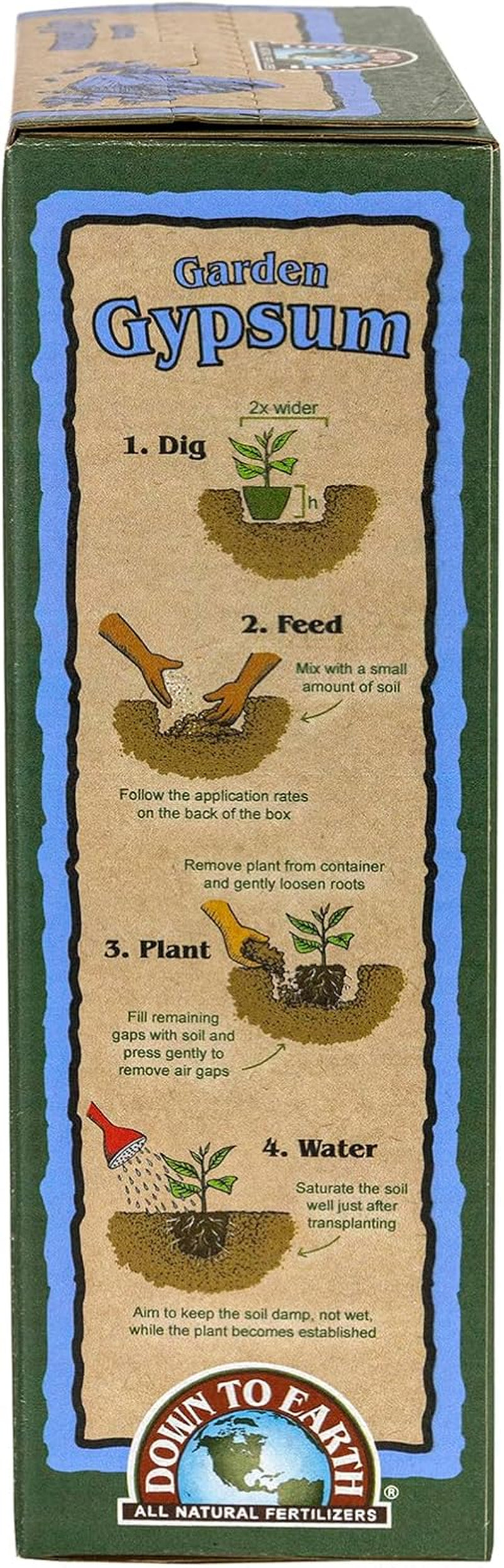 Organic Prilled Garden Gypsum - Calcium Sulfate Loosens Clay Soil Greens Grade Mini Granules, 5 lb