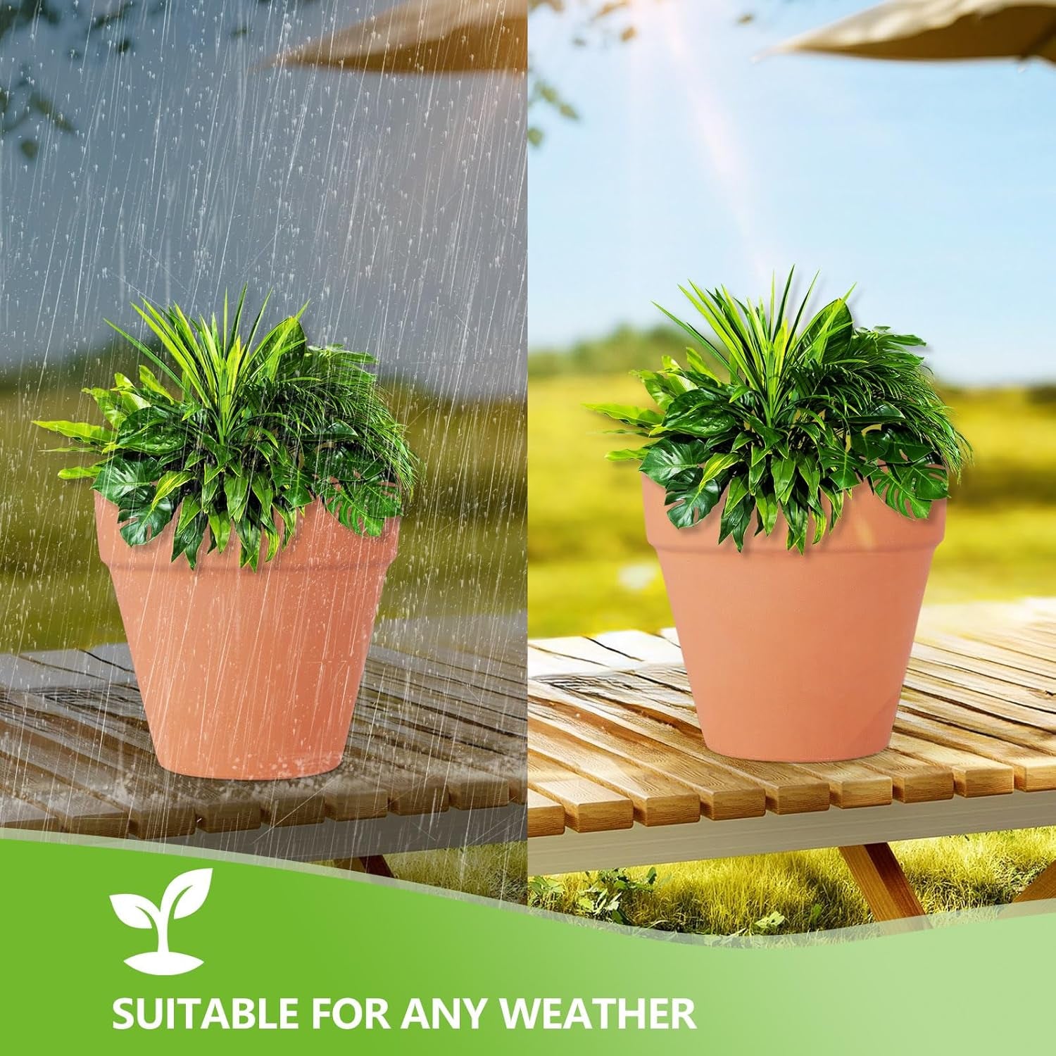 24 Pack 4 Inches Terracotta Plant Pots, Terra Cotta Planter with Drainage Holes, Perfect for Planting, Painting, Weddings and Parties