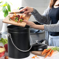 Compost Bin with Lid and 1.3 Gallon Compose Spare Charcoal Filter Utopia Kitchen
