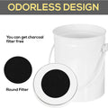 Compost Bin with Lid and 1.3 Gallon Compose Spare Charcoal Filter Utopia Kitchen