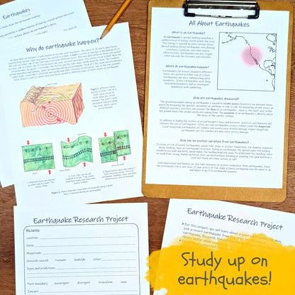 Plate Tectonics Unit: complete collection of classroom materials, earth science lesson plan, science unit study, homeschool geology