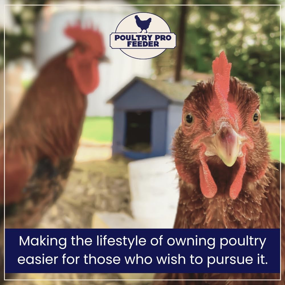 The Original Poultry Pro DIY Chicken Feeder | 3 Ports Poultry Feeders for Chicken Coop | Use for Buckets & Bins | Rain Proof, Weather Resistant - Original Feeder 3-Pack with Hole Saw