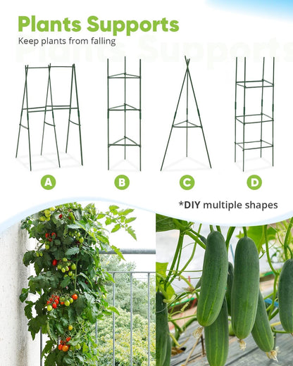 Galvanized Raised Garden Bed 6x3x2 Ft Metal Planter Box Bottomless for Backyard, Include 1 pc Tomato Cage, Silver