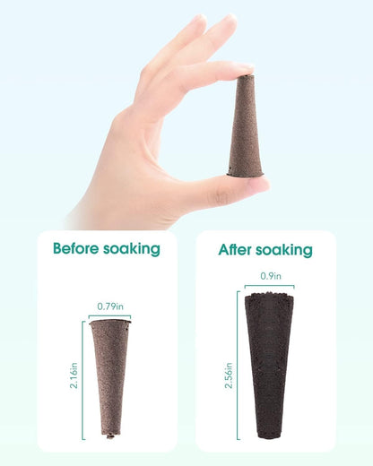 Grow Sponge Hydroponics Replacement Seed Starter Pods Plug Root Growth Kit