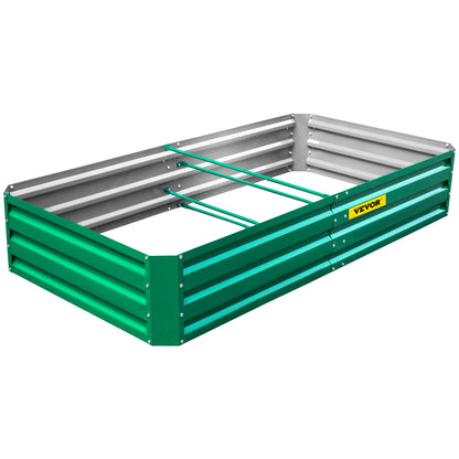VEVOR Galvanized Raised Garden Bed Planter Box for Plant Flower Vegetable