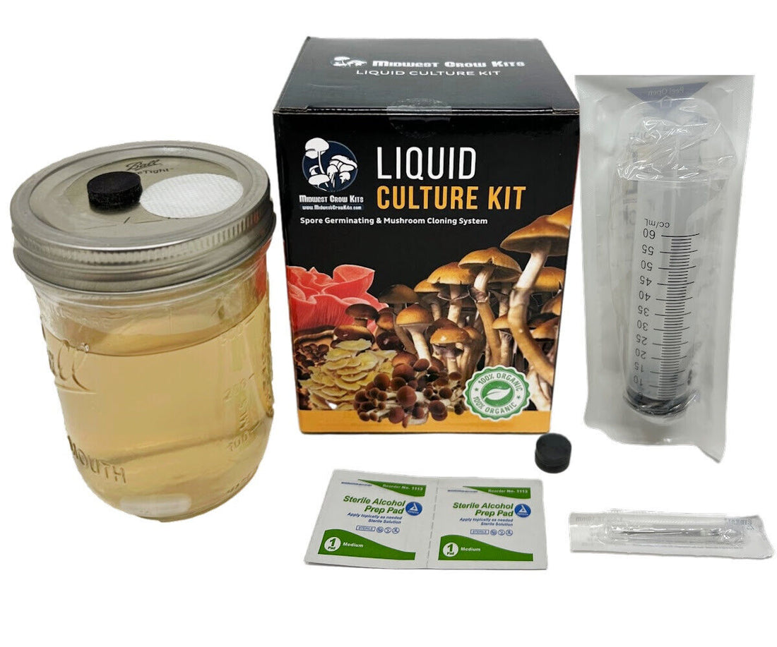 Premium Liquid Culture Kit Easy Spore Germinating & Mushroom Cloning System