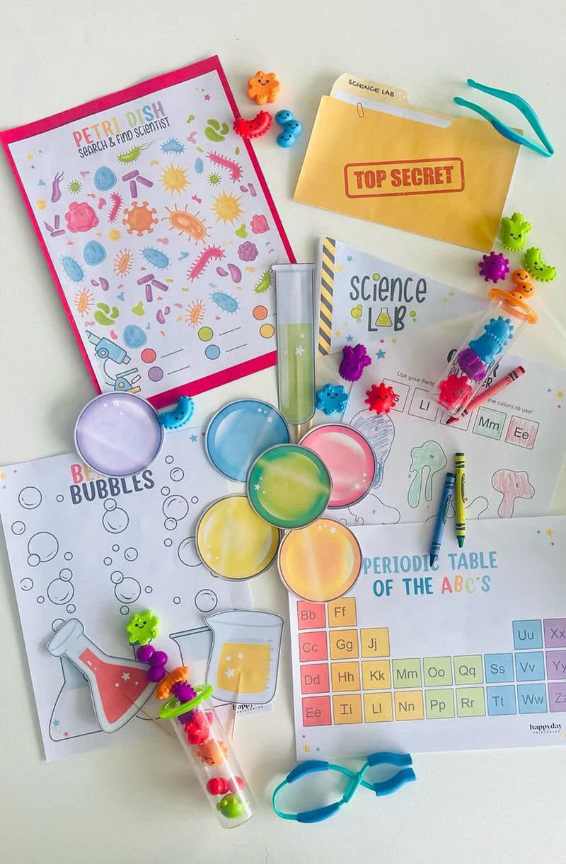Science Lab Printable Pack • Mad Scientist Party • Science Activities for Kids • Printable Science Activity Pack • STEM learning pack
