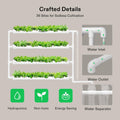 VIVOSUN Hydroponic Site Grow Kit Hydroponics System 36 54 72 90 108 Plant Sites