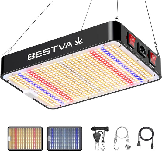 2025 Upgrade DC1000 Led Grow Light with High Yield Diodes Full Spectrum LED Grow Lights for Indoor Plants Greenhouse Veg Bloom Light Hydroponic Grow Lamp