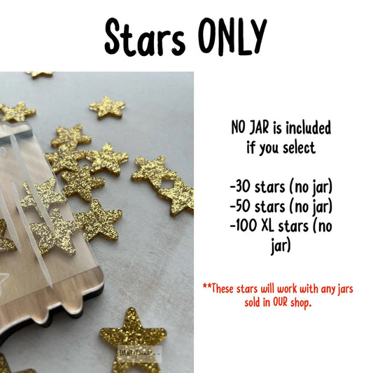 Star Jar , 30-100 Gold Stars, Reward Jar