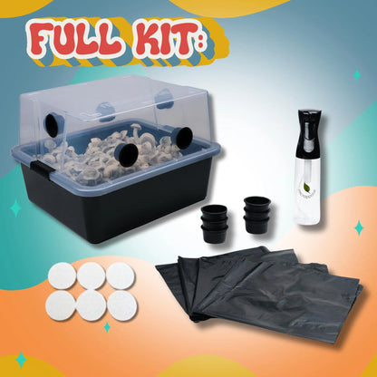 Microppose Monotub - Mushroom Cultivation Grow Kit for Easy Mono-tub Tek for Efficient DIY Mushroom Growing Small, Medium, Large Sizes