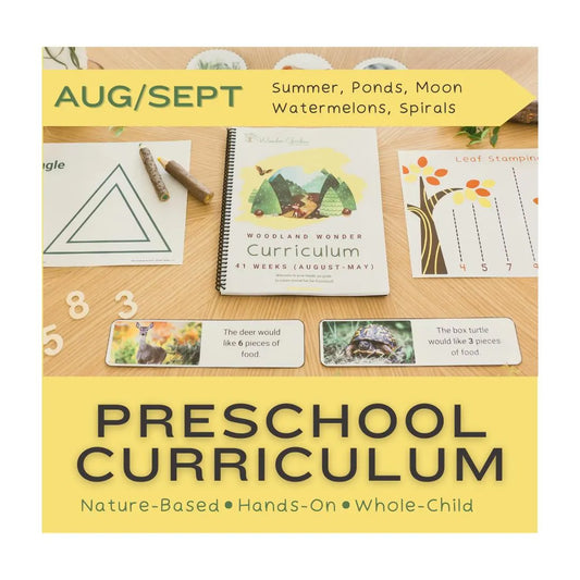 August & September Preschool Curriculum for Homeschoolers: Secular, Whole-child focus, Hands-on