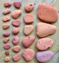 Terracotta Sea Pottery - 15 Pieces Vintage Beach Brick from Maine - Vintage Clay Pottery - Genuine Maine Sea Bricks