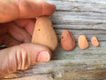 Terracotta Sea Pottery - 15 Pieces Vintage Beach Brick from Maine - Vintage Clay Pottery - Genuine Maine Sea Bricks