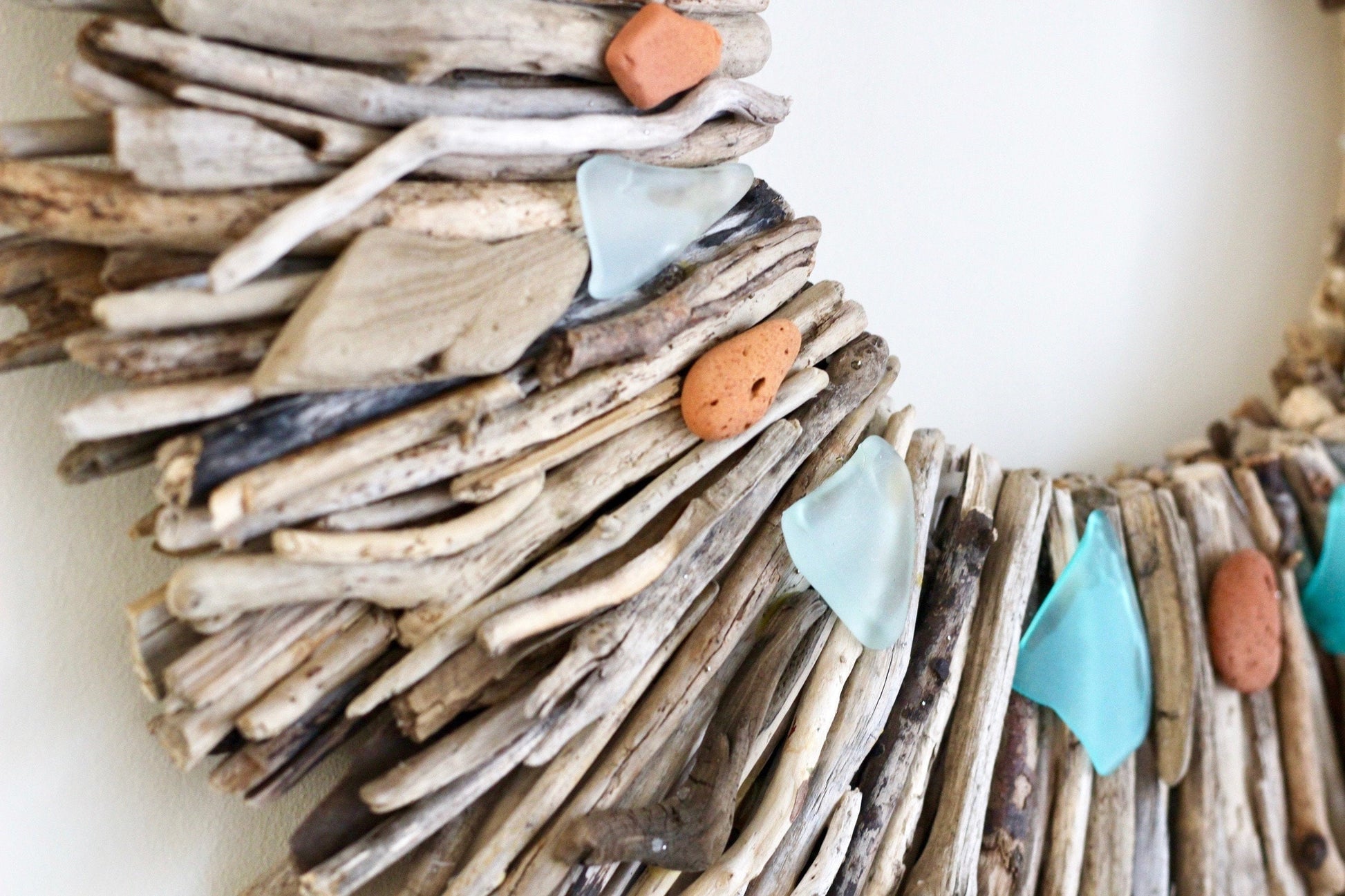 Terracotta Sea Pottery - 15 Pieces Vintage Beach Brick from Maine - Vintage Clay Pottery - Genuine Maine Sea Bricks