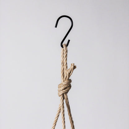 Hanging Planter Pot with Drainage Hole | Indoor Hanging Pots| 8" or 12" Succulent Plant Pot | Imitation Concrete Ceramic Hanging Planter Pot