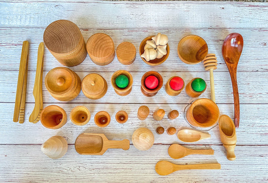 All Sensory Bin Tools, Small Wooden Tools, Sensory tools, Montessori