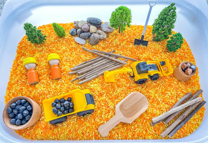 Deluxe Construction Sensory Bin, Construction Sensory, Taste Safe, Montessori