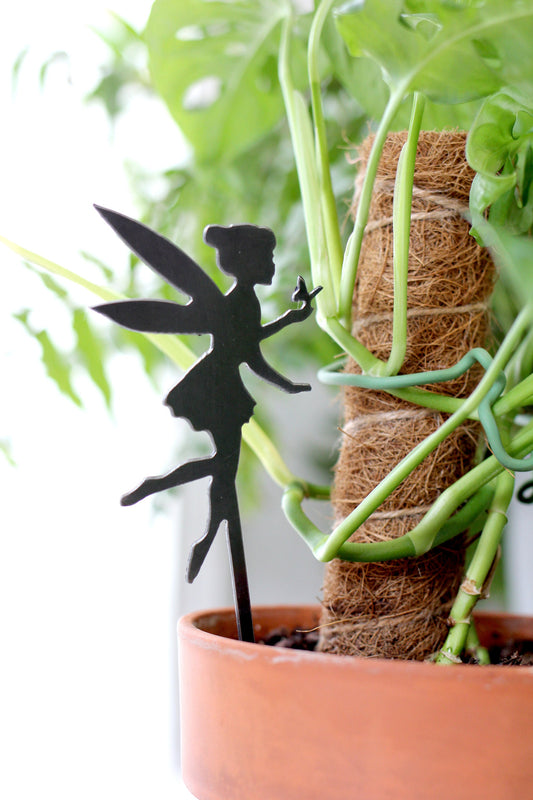 Fairy Plant Stake |  plant lover gift houseplant accessory fairy plant stake botanical garden lover whimsical cottagecore decor plant pot