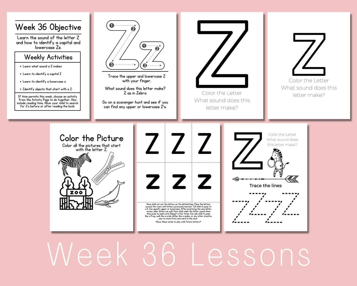Preschool Curriculum Printable for Homeschool, teach letters, numbers, colors and phone number at home program