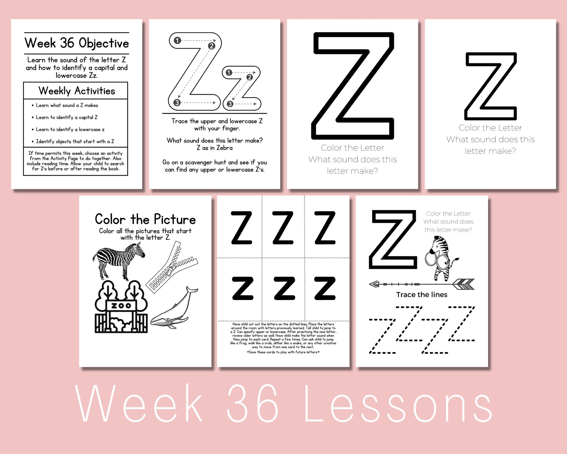 Preschool Curriculum Printable for Homeschool, teach letters, numbers, colors and phone number at home program