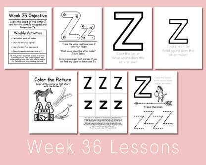Preschool Curriculum Printable for Homeschool, teach letters, numbers, colors and phone number at home program
