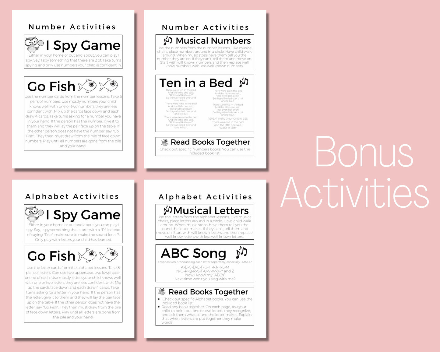 Preschool Curriculum Printable for Homeschool, teach letters, numbers, colors and phone number at home program