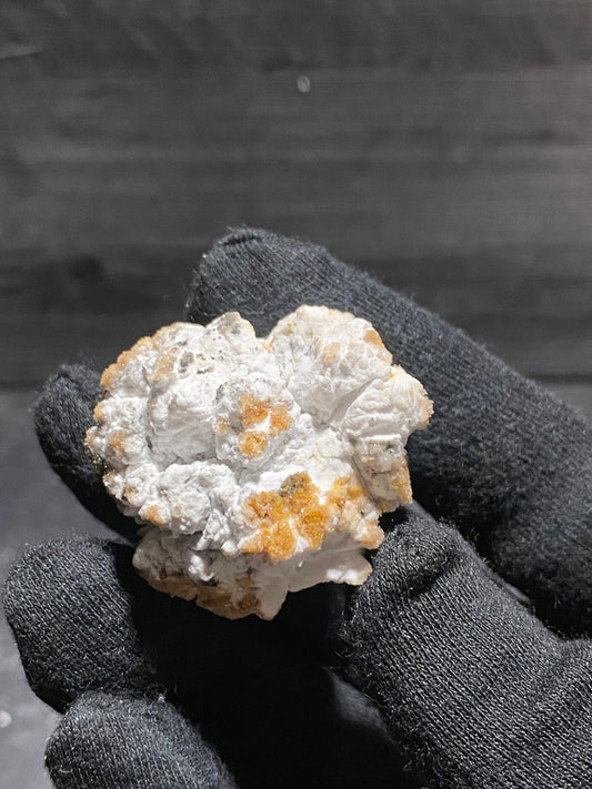 Beautiful Cave Popcorn Calcite With Gypsum Micro Crystals With Red Brown Yellow Colors Mineral Specimen Green Phosphorescent & Fluorescent