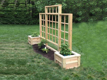 Cedar Raised Garden Bed with Trellis Step by Step Building Plans | Garden Bed | Planter Box